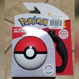 Pokemon Poke Ball 16 Feet Retractable Dog Leash